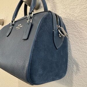 Coach Leather and Suede Satchel EUC